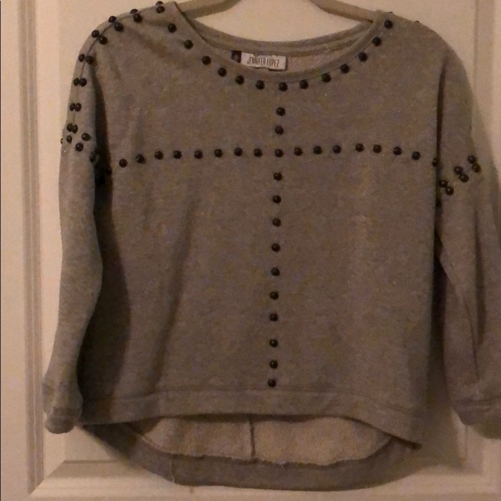 Jennifer Lopez Studded Sweatshirt Sz S
